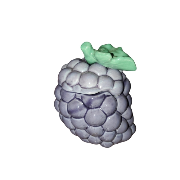 Vintage Purple grape sugar dish - Picture 2 of 3